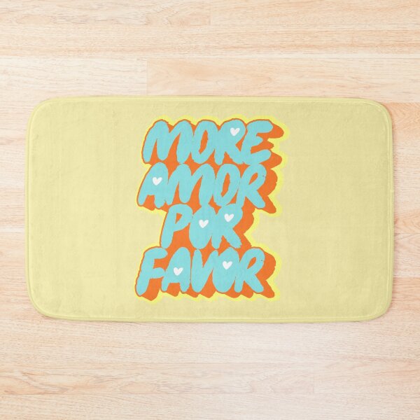 Item preview, More Amor Por Favor - Retro Modern Spanglish Quote designed and sold by nineFlorals.