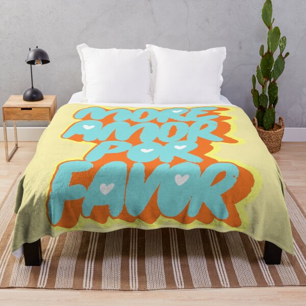 Item preview, More Amor Por Favor - Retro Modern Spanglish Quote designed and sold by nineFlorals.