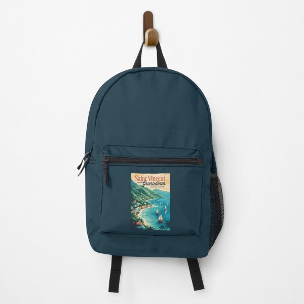 Item preview, St Vincent and the Grenadines Landscape Illustration Travel Art Vintage designed and sold by KrisSidDesigns.
