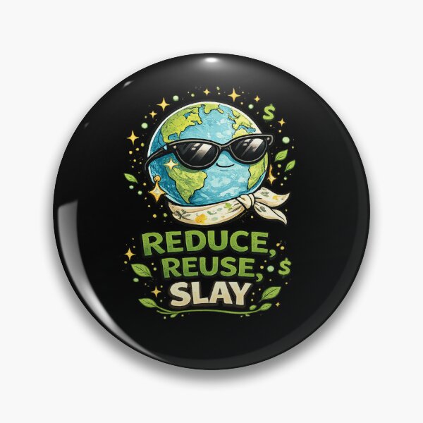 Item preview, Reduce Reuse Slay – Trendy Eco Fashion Quote | Funny Sustainable Lifestyle T-Shirt designed and sold by warlistop.