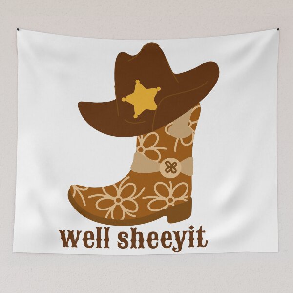Item preview, Well Sheeyit Cowboy Hat and Boot  designed and sold by ReuvenStore.