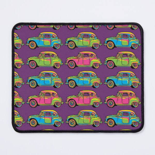 Item preview, Funky Vintage Cars in Electric Colours designed and sold by mittie101.