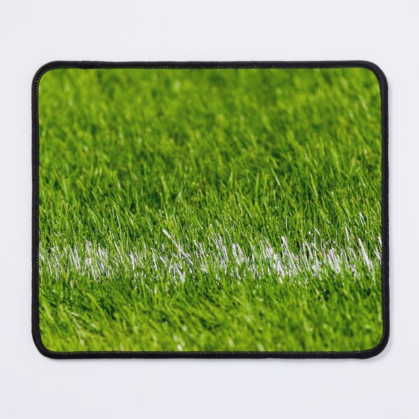 Item preview, Close-Up Green Grass With White Line On Sports Field Artificial Turf For Soccer designed and sold by Nmallia.