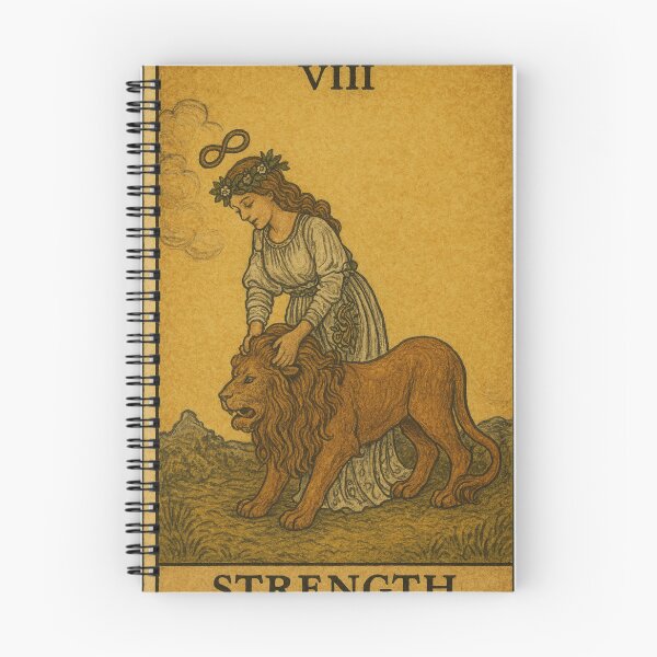 Item preview, Carta del Tarot de la Fuerza VIII – Ilustración esotérica vintage designed and sold by TheLoopStories.