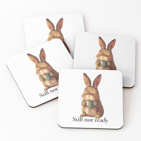 Item preview, Cute Sleepy Bunny – Still Not Ready designed and sold by ByAnad.