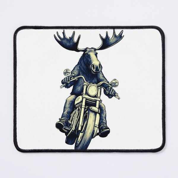 Item preview, Moose on a Motorcycle designed and sold by ASMAR B.
