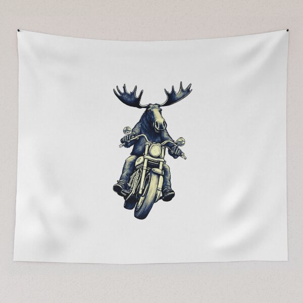 Item preview, Moose on a Motorcycle designed and sold by ASMAR B.