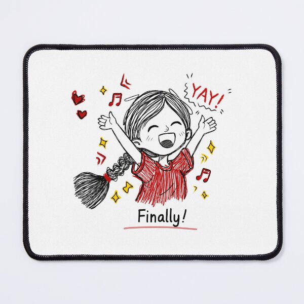Item preview, Finally Friday Mood Sticker | Cute Happy Girl Celebration Cartoon | Funny Relatable Weekend Vibes designed and sold by Moodypops.
