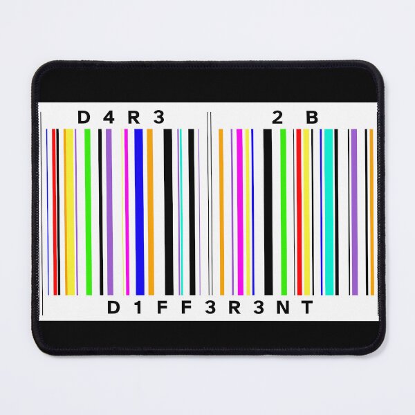 Item preview, Dare To Be Different - Colored barcode Design designed and sold by AndysTeeShop.