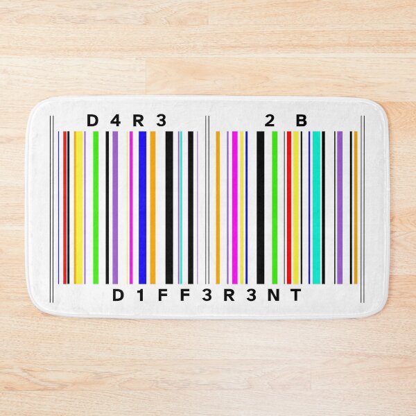 Item preview, Dare To Be Different - Colored barcode Design designed and sold by AndysTeeShop.