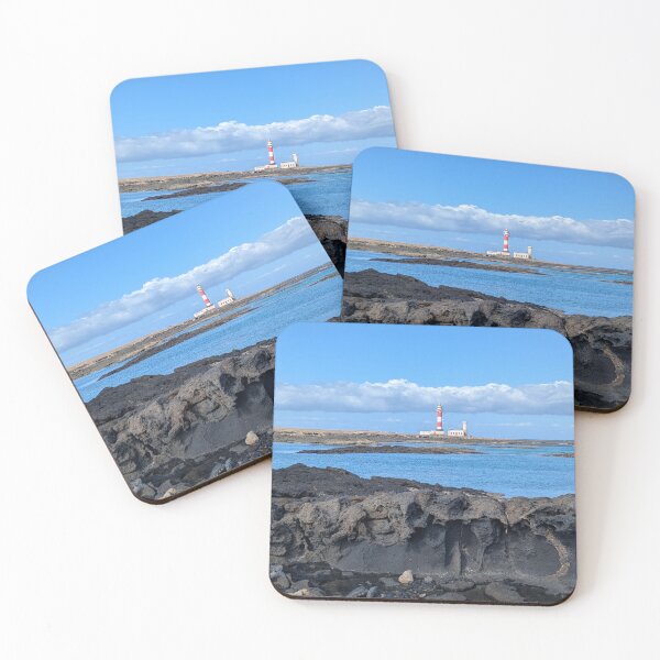 Item preview, Lighthouse on the volcanic coast – Colors of sea & sky designed and sold by Wanderlicht.