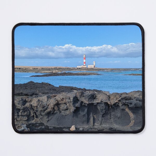 Item preview, Lighthouse on the volcanic coast – Colors of sea & sky designed and sold by Wanderlicht.
