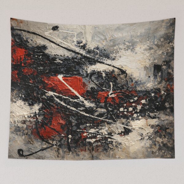 Item preview, Abstract Red Black designed and sold by RawEdgeStudios.