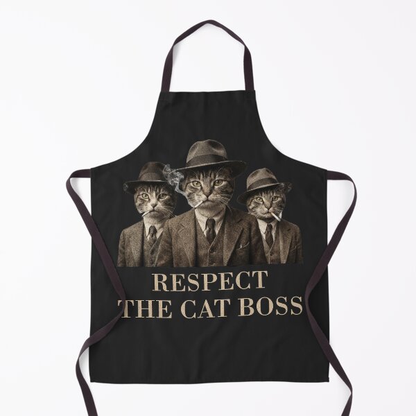 Item preview, Respect The Cat Boss Vintage Mafia Cats Aesthetic Art designed and sold by Negisandeep studio.