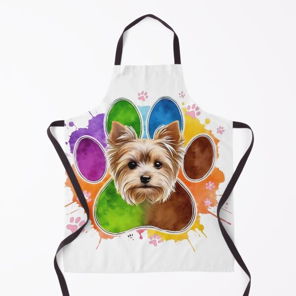 Item preview, Yorkshire Terrier Color Splash - Huella de Perro Artística Multicolore designed and sold by Skully-Studio.