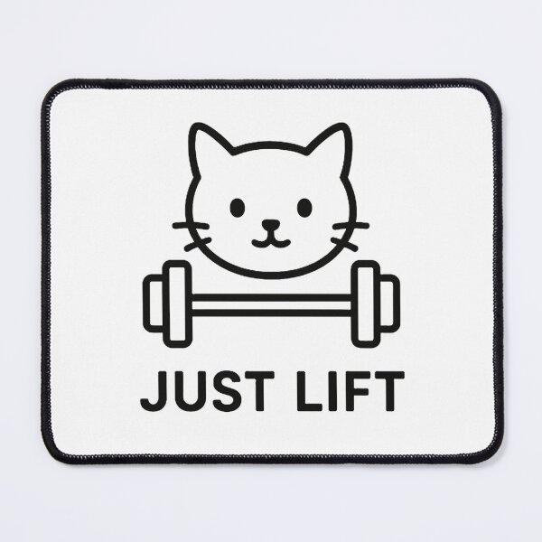 Item preview, Just Lift Cat Gym, Minimal Workout Cat designed and sold by AYACHI90.