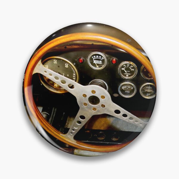 Item preview, 1954 Deutsch et Bonnet DB Renault Racecar Dashboard - Vintage Racing Cockpit with Wooden Steering Wheel designed and sold by Peter Kraaibeek | Generative Designs and Car Art.