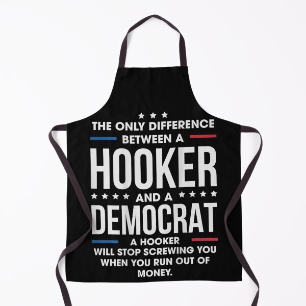 Item preview, Funny Political Sarcasm Hooker vs Democrat Conservative Humorous Statement Design Idea designed and sold by Taniyah Gomes.