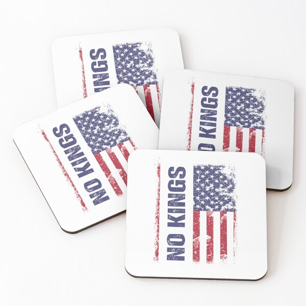 Item preview, Anti Trump No Kings Protest Vintage American Flag on Black designed and sold by Artycom.
