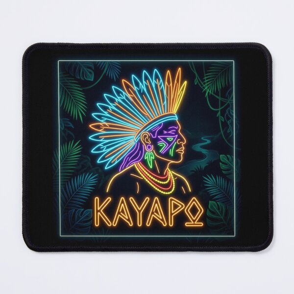 Item preview, Neon Tribal Aesthetic – Kayapo Warrior Retro Glow Design designed and sold by G-A-D-U.