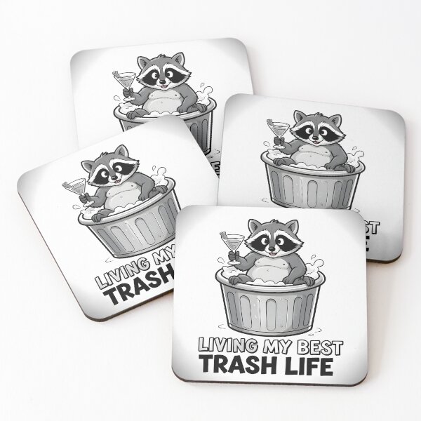 Item preview, Funny Raccoon Trash Life – Living My Best Trash Life designed and sold by ByAnad.