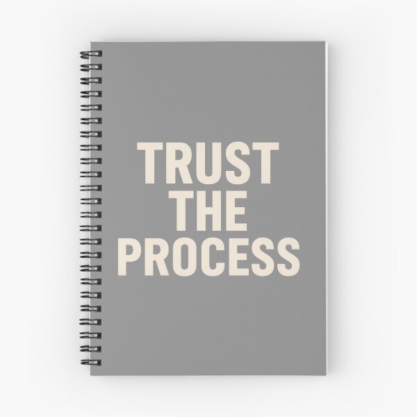Item preview, Trust The Process – Motivational Quote Minimal Typography designed and sold by GrowNest.