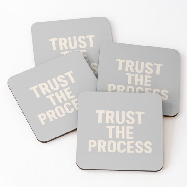 Item preview, Trust The Process – Motivational Quote Minimal Typography designed and sold by GrowNest.