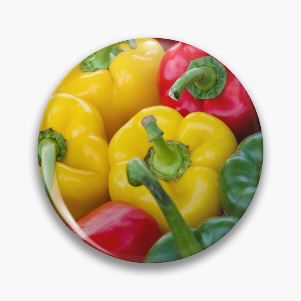 Item preview, Colorful Fresh Bell Peppers In Crate Red Yellow And Green Vegetables For Market Or Cooking designed and sold by Nmallia.