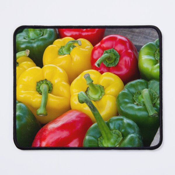 Item preview, Colorful Fresh Bell Peppers In Crate Red Yellow And Green Vegetables For Market Or Cooking designed and sold by Nmallia.