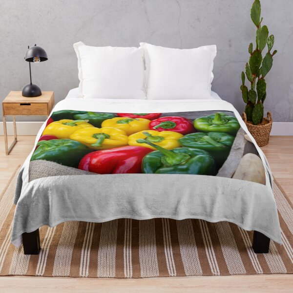 Item preview, Colorful Fresh Bell Peppers In Crate Red Yellow And Green Vegetables For Market Or Cooking designed and sold by Nmallia.