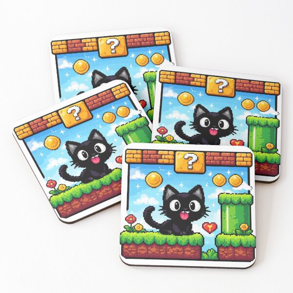 Item preview, Gato Pixel Retro designed and sold by Talpha.