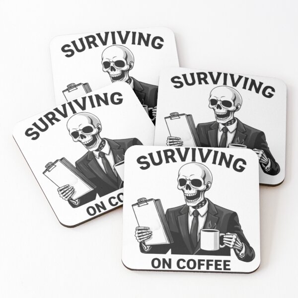 Item preview, Corporate Skeleton: Coffee-Powered Survival designed and sold by NoriudaR.