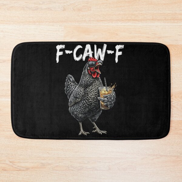 Item preview, F-CAW-F Funny Chicken Drinking Iced Coffee Sarcastic Hen With Sunglasses Design designed and sold by Serene woods.