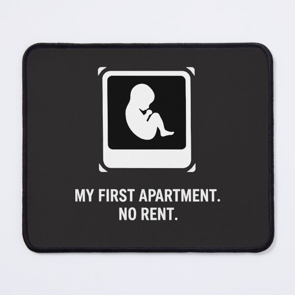 Item preview, My First Apartment, No Rent. Funny dsign designed and sold by Peetacho.
