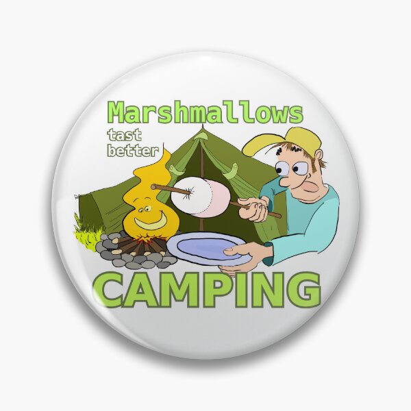 Item preview, Camping with Marshmallows designed and sold by LittleGreyMan2026.