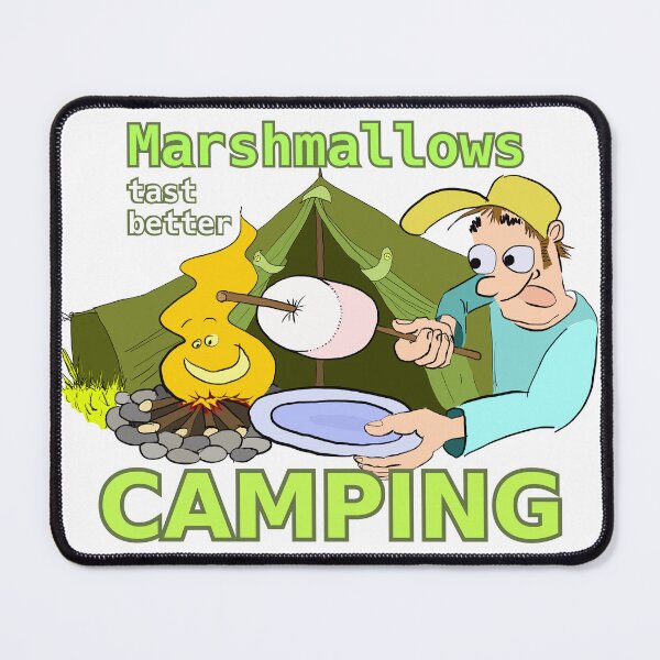 Item preview, Camping with Marshmallows designed and sold by LittleGreyMan2026.