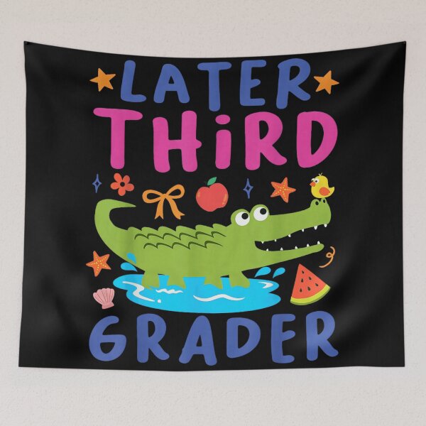 Item preview, Later Third Grader Crocodile Back to School Last Day Of School Graduation designed and sold by Serene woods.
