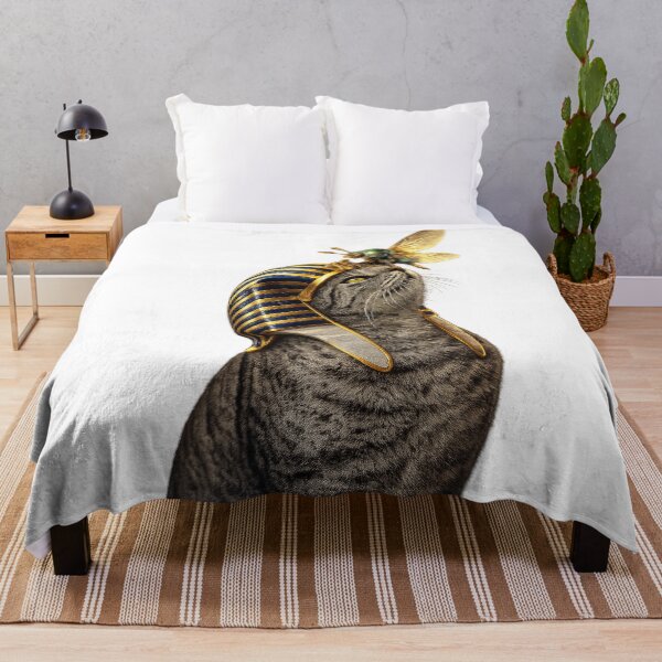Item preview, Ancient Egyptian Cat Bastet and Sacred Beetle Scarab Khepri – Surreal Pharaoh Kitty Aesthetic, Kemet  designed and sold by TuyaArts.