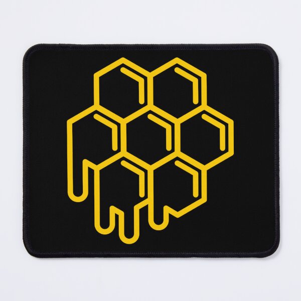 Item preview, Golden Honeycomb Dripping Honey Bee Keeper Nature Inspired Geometric Hive Abstract Art designed and sold by Serene woods.