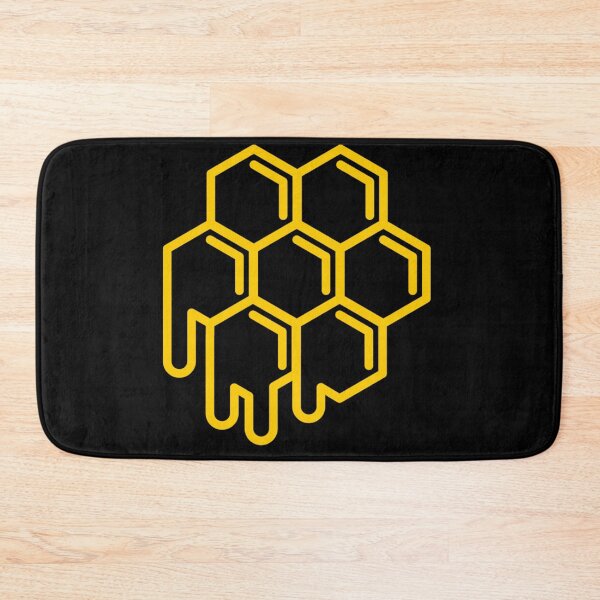 Item preview, Golden Honeycomb Dripping Honey Bee Keeper Nature Inspired Geometric Hive Abstract Art designed and sold by Serene woods.