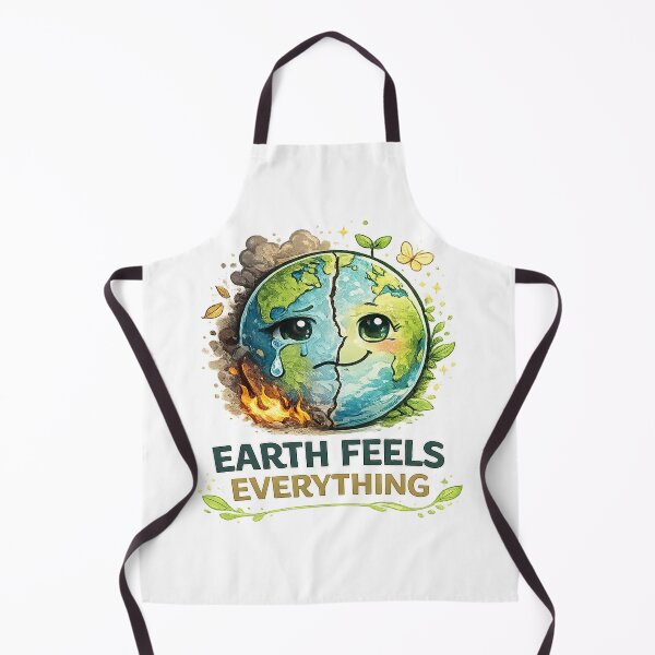 Item preview, Earth Feels Everything – Emotional Climate Change Art | Thought-Provoking Eco Design designed and sold by warlistop.