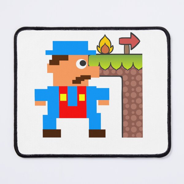 Item preview, Mario the Hero Inspired Design Retro Gaming Style designed and sold by stickyhubprinting.