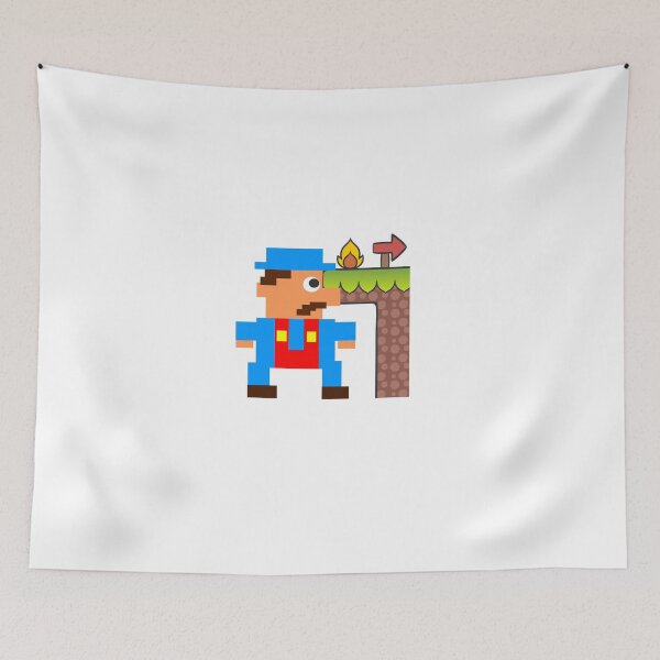 Item preview, Mario the  Hero Inspired Design Retro Gaming Style designed and sold by stickyhubprinting.