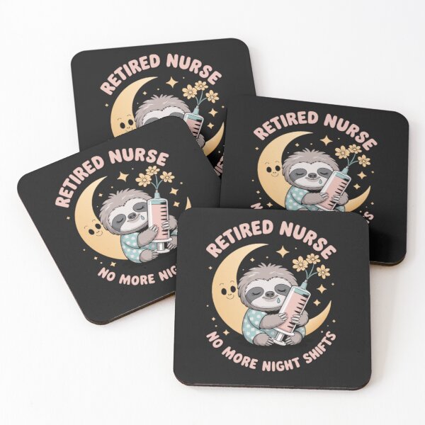 Item preview, Retired Nurse No More Night Shifts – Sleepy Panda & Floral Moon Retirement – Cute Healthcare Professional Graphic designed and sold by Gadget80.