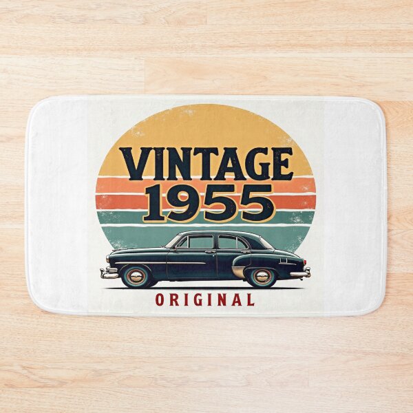 Item preview, Classic 1955 Car with Retro Sun Stripes designed and sold by mittie101.