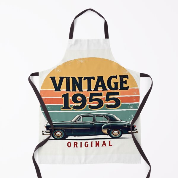 Item preview, Classic 1955 Car with Retro Sun Stripes designed and sold by mittie101.