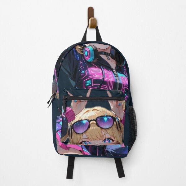 Item preview, Neon Star DJ Girl – Kawaii Cyber Idol Art designed and sold by RadaQueen.