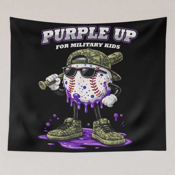 Item preview, Purple Up For Military Kids Baseball Camo Sunglasses Month Of Military Child designed and sold by Chaya Reid.