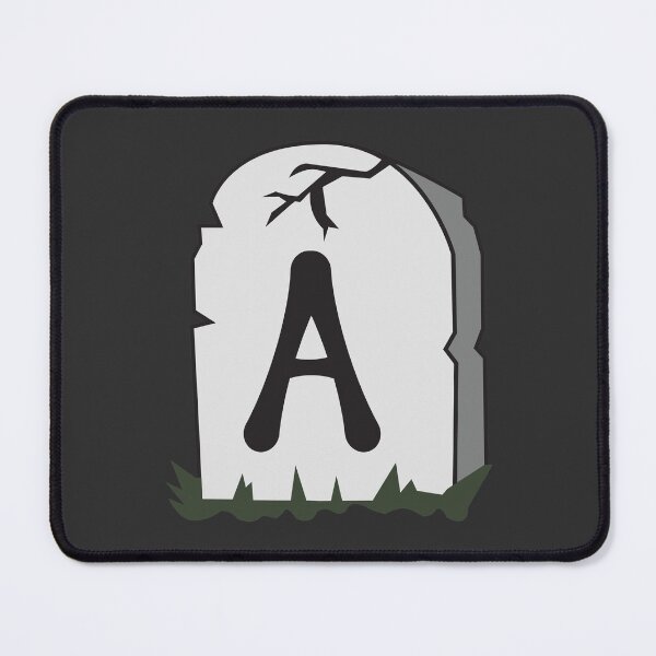 Item preview, Spooky Letter A – Graveyard Alphabet Initial Sticker (Skeletal Font) designed and sold by 313FILES.