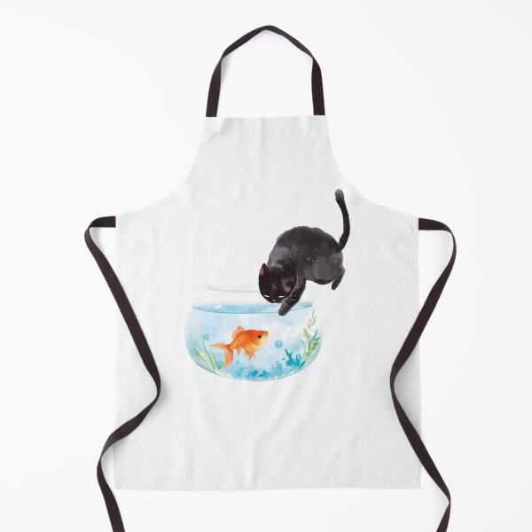 Item preview, Black Cat and Goldfish designed and sold by uunaa.